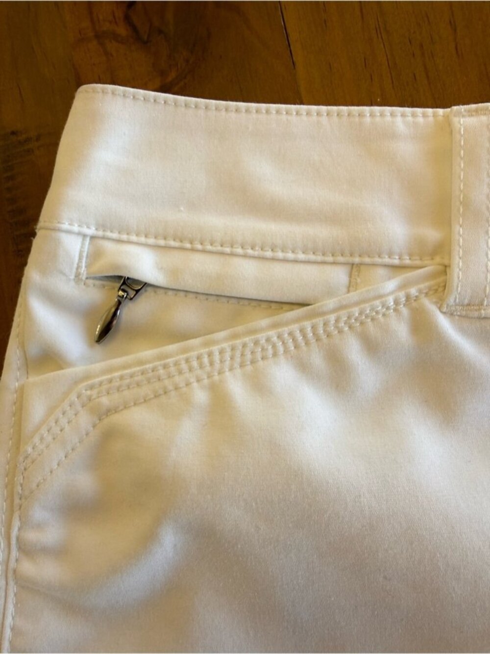 Women's White Shorts - Picture 3 of 3